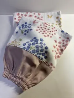 ハンドメイド　ハーフ丈アームカバー　腕カバー　花柄