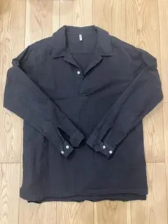 The DUFFER シアサッカーストライプ 製品染め スキッパーシャツ M