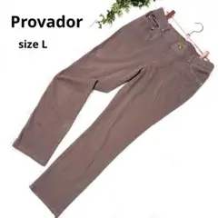 Provador ブラウン スリムフィット パンツ (L)