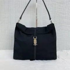 美品✨ GUCCI ナイロン ジャッキー ワンショルダー トートバッグ レザー
