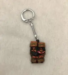 【美品】北海道　アイヌ　キーホルダー　木製彫刻