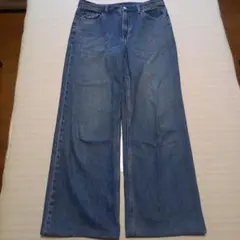 UNIQLO バギーデニムパンツライトブルー　25