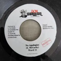 86 Ward 21 No Apologies レコード