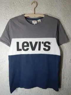 o7881　Levis　リーバイス　半袖　切り替え　ロゴ　デザイン　tシャツ