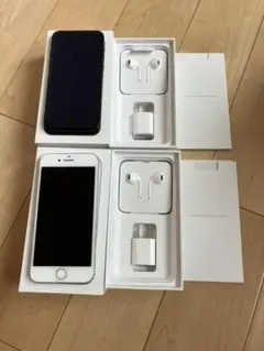 iPhone7 白・黒2台セット 箱、付属品あり