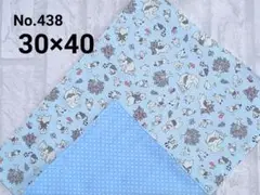 ◆値下げ◆ 438 ランチョンマット アニマル柄 水色 ドット ナフキン