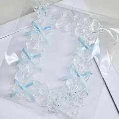 ホイップデコ トレカ 雪 冬 硬質ケース デコ 高透明 クリア 硬質カード 水色
