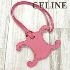 セリーヌ CELINE チャーム キーリング トリオンフ ピンク フラミンゴ