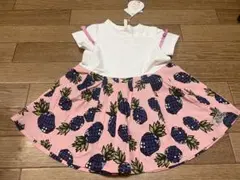 未使用　nino かわいい　ワンピース　90