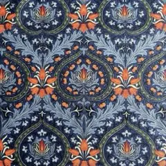 Morris モダ　moda ウィリアムモリス　メドウ エデン 紺　生地　ハギレ