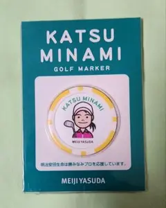 【勝みなみプロ】ゴルフマーカー カラー(イエロー/ホワイト)非売品