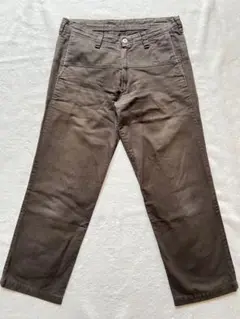 レミーラ　M ブラウン ストレートレッグパンツ　コットンジーンズ