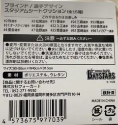 横浜DeNAベイスターズ スタジアムシートクッション
