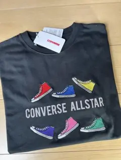 新品　CONVERSE ALLSTAR スニーカー刺繍 Tシャツ Lサイズ婦人用