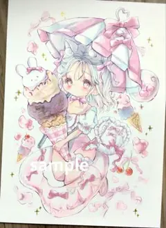 【原画】b5 『pink summer♡』