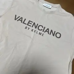 バレンシアーノ ケルメ ロゴTシャツ 半袖 ベージュ クルーネック Mサイズ