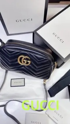 GUCCI マーモント バッグ 美品 使用回数少なめ すべて揃ってます 完品
