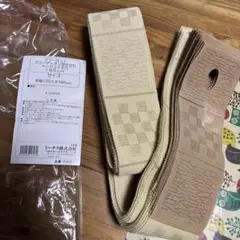 アコーディオン間仕切り　ベージュ×モカ