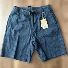 新品 定価11000円 グラミチ シアサッカーショートパンツ M ネイビー