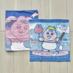 【新品】おぱんちゅうさぎ しまむら フェイスタオル ハンドタオル 2枚セット