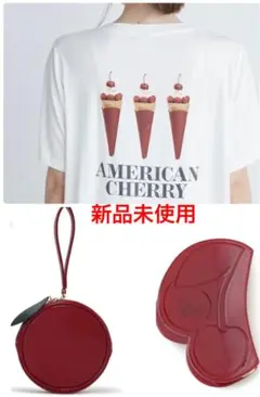 新品未使用 ジェラートピケ3点セット アメリカンチェリー