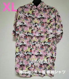 BY SHIRT.S 南国ミッキー風 総柄シャツ/XL /新品