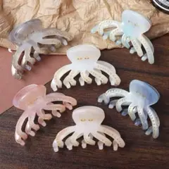 新品未使用　かわいい　タコさんミニクリップ　たこ　バレッタ
