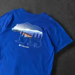 9197/コロンビア クマアニマルバックプリントTシャツ M