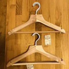 【未使用品】無印良品 レッドシダー 薄型ハンガー 3本組 2個セット