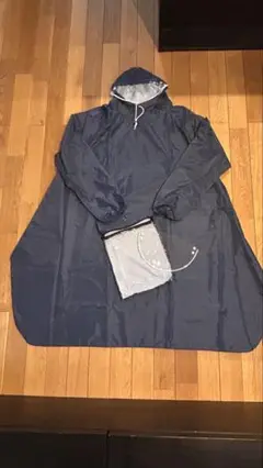 レインコート 自転車 ポンチョ レディース 雨具 カッパ ネイビー 通勤 通学