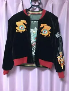 【美品】フェローズ　ベトジャン　キルティング　龍　虎　Mサイズ 美品】フェローズ ベトジャン キルティング 龍 虎 Mサイズ