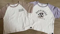 ミッキー Tシャツ 2枚セット　バースデイ　フタフタ