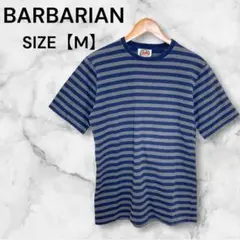 BARBARIAN ラグビーウェアTシャツ M メンズ ラガーシャツ ボーダー