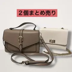 [２個まとめ売り］ ショルダーバッグ　スクエアバッグ