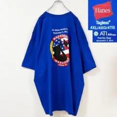 7XL相当・US古着・ヘインズ・ジェットエンジン＆金属特殊合金材料企業・Tシャツ
