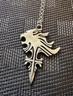 【希少美品】FF8 シルバー 925 ネックレス (スリーピングライオンハート) ファイナルファンタジー8 スコール・レオンハート着用モデル