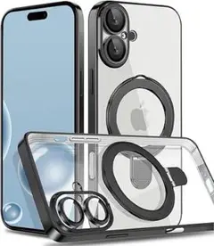 ラスト1点‼️iPhone16Plus 用ソフトケース MagSafe対応 黒