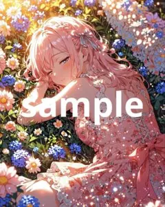A4サイズ　ポスター　AIイラスト　美麗　アニメ　アニメイラスト　No.273