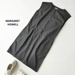 マーガレットハウエル【M】コットン ワンピース ノースリーブ