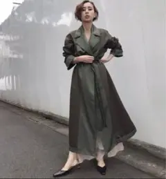 AMERI INVERT SEAM TAPE COAT アメリ ロングコート