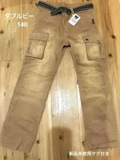 DOUBLE.B カーゴパンツ 140 ベージュ　コーデュロイタグ付き新品未使用
