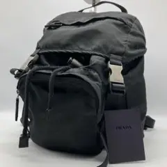 大人気✨ PRADA リュック v135 三角ロゴ ブラック 通勤 A4収納◎