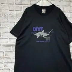 USA製90sヴィンテージTシャツ！シングルステッチ　ブラック半袖古着XL718