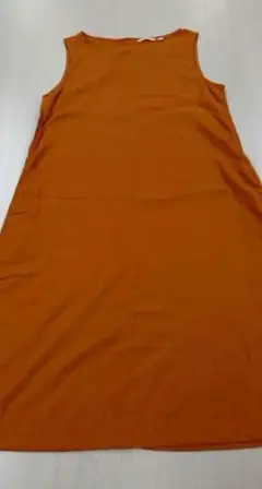 ユニクロ　リネンブレンドAラインワンピース L ワンピース 体型カバー