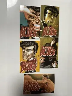 ろくでなしBLUES カバーアートステッカー　5枚セット