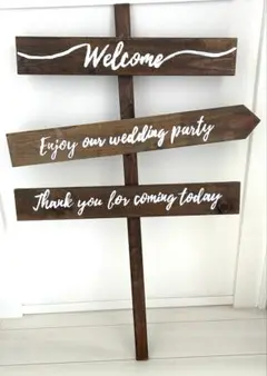 ウェディング wedding ウェルカムボード 看板 ナチュラル⭐︎直接取引限定