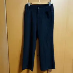 ニューヨーカー　黒　薄手　パンツ　L相当　夏　オフィス　スラックス