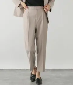 GLOBALWORK ウツクシルエットプレミアムスリムテーパードパンツ XXL