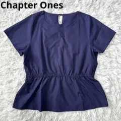 Chapter Ones　ネイビー 半袖 トップス ウエストゴム