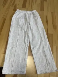 MONO-MART グレー ワイドパンツ Lサイズ